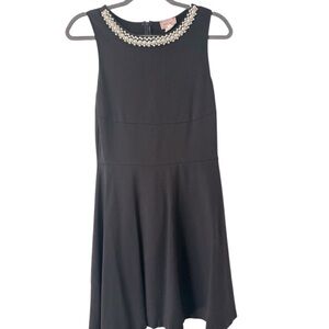 Love…ady fit and flat pearl neckline little black dress